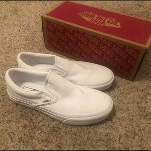 Size 8.5 White Vans